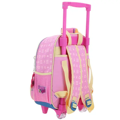 Mochila con Ruedas Rosa para Niña Happy Girl by Chenson - Diversión y Durabilidad 3