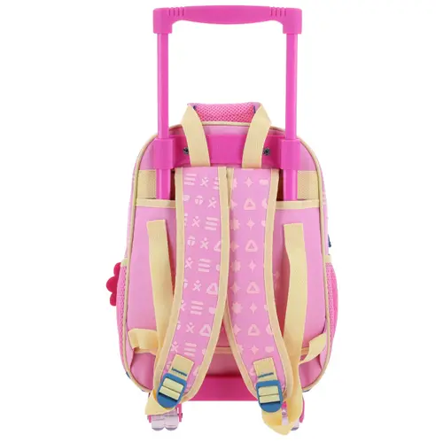 Mochila con Ruedas Rosa para Niña Happy Girl by Chenson - Diversión y Durabilidad 4
