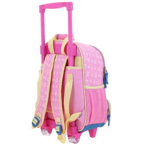 Mochila con Ruedas Rosa para Niña Happy Girl by Chenson - Diversión y Durabilidad 5