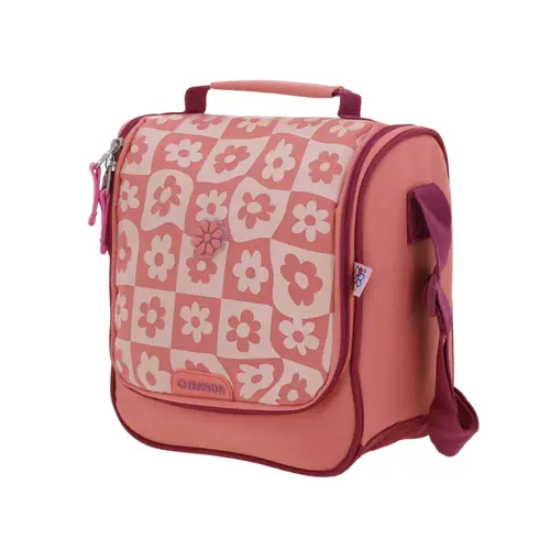 Lonchera escolar térmica Happy Girl fucsia para niña - Duradera y divertida 2