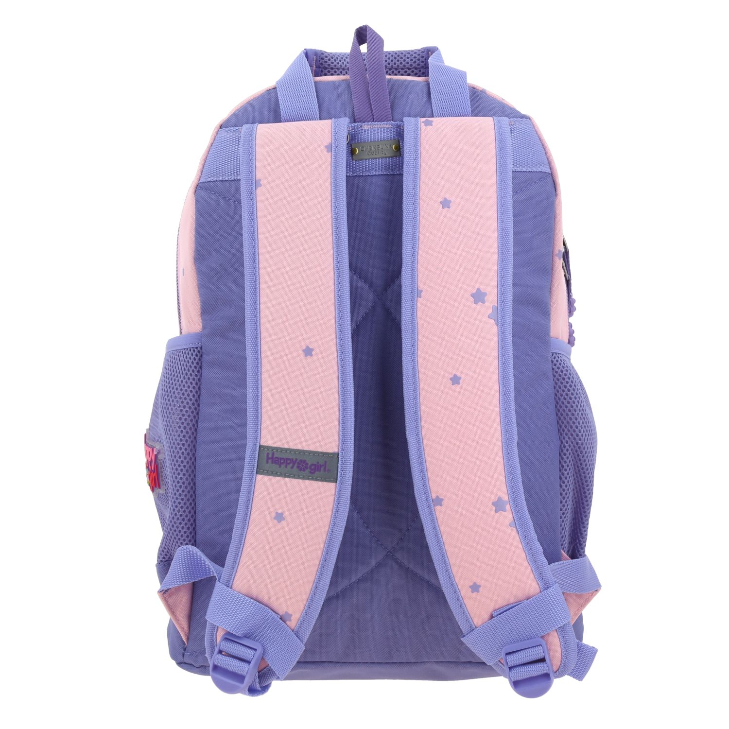 Mochila escolar para niña Happy Girl by Chenson rosa con diseño divertido 4