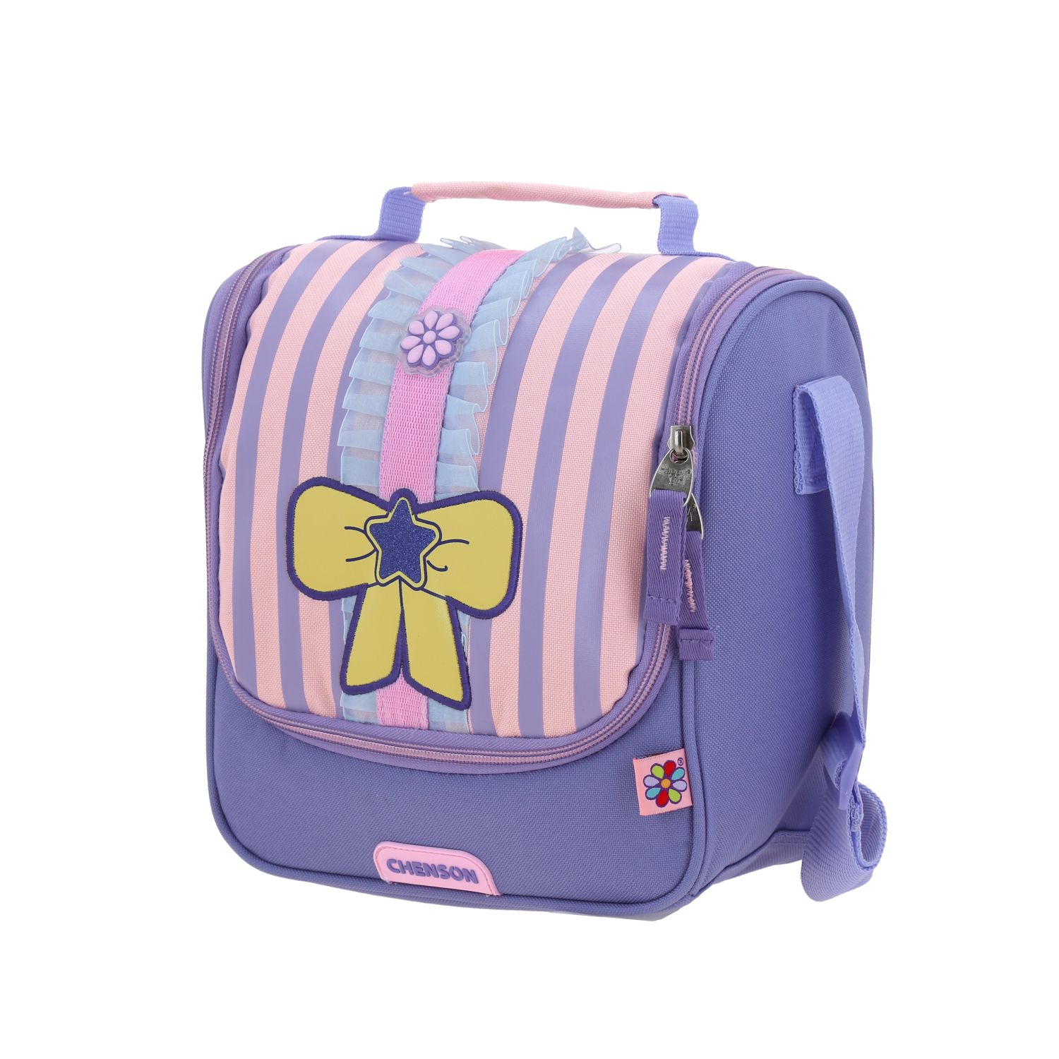 Lonchera escolar Happy Girl by Chenson Rosa con forro térmico 2