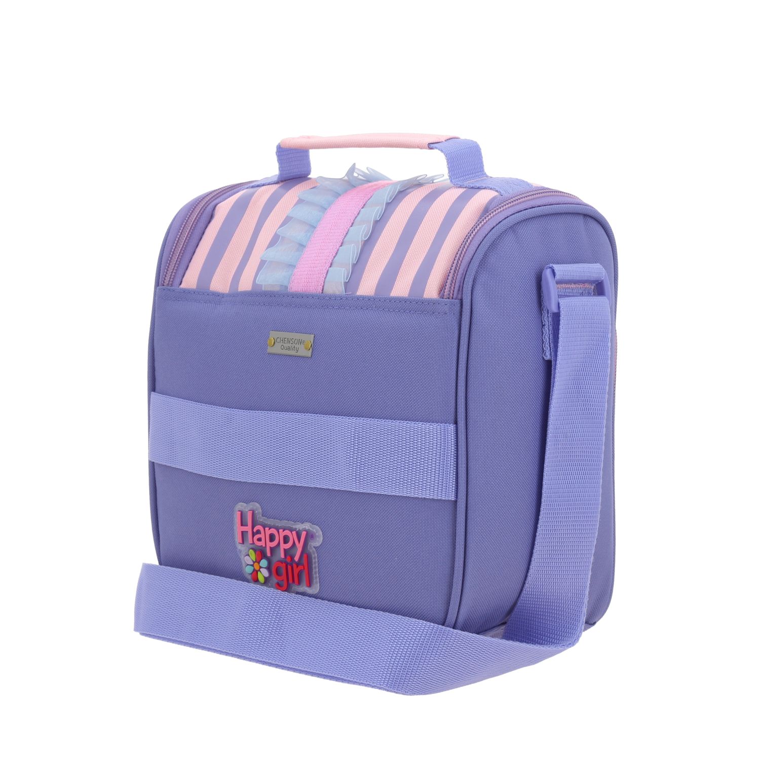 Lonchera escolar Happy Girl by Chenson Rosa con forro térmico 5