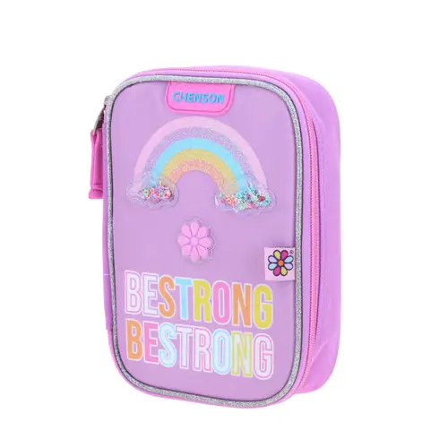 Kit Escolar Happy Girl by Chenson Mochila + Lapicera Multicolor - vista 2
