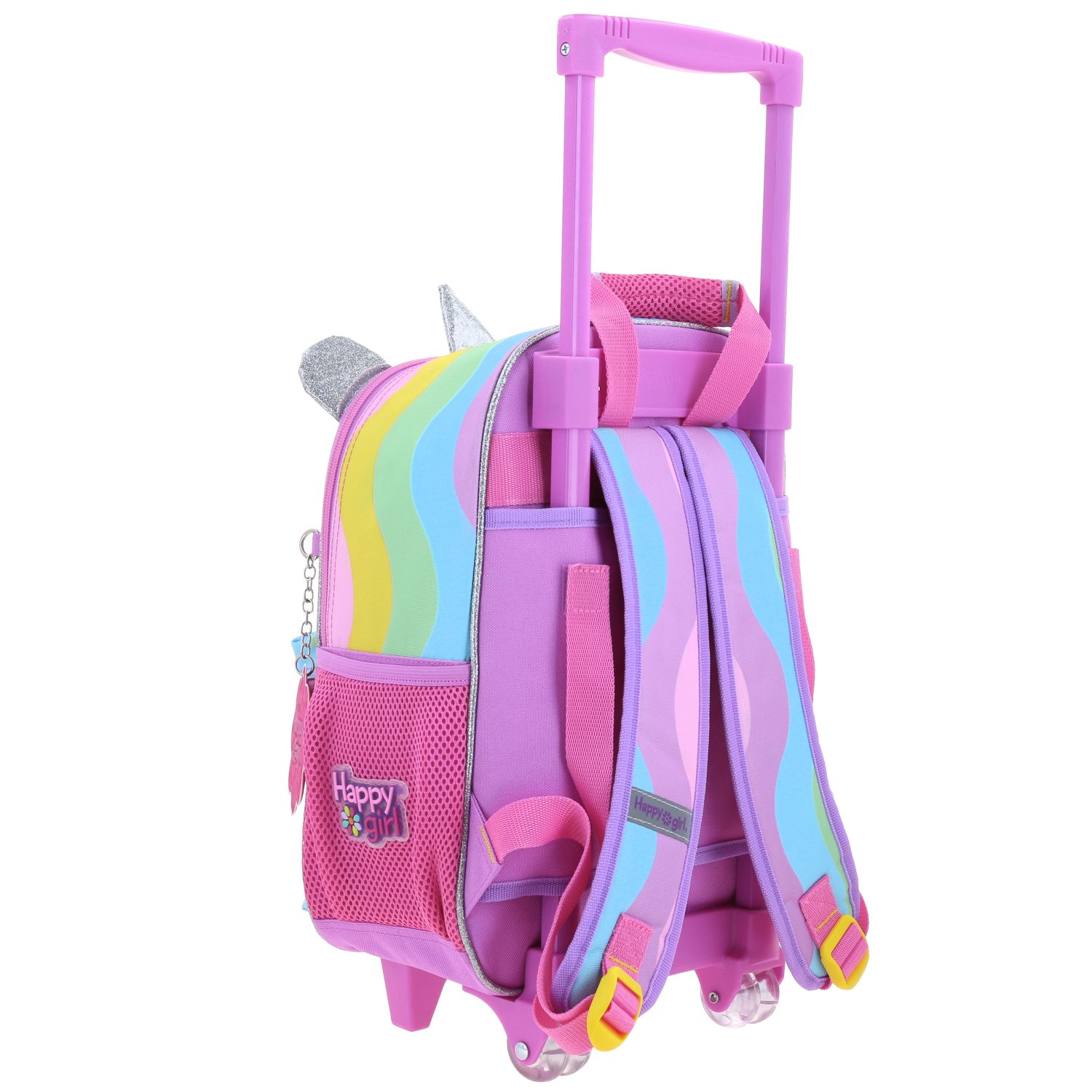 Mochila Escolar con Ruedas Happy Girl Multicolor Primaria 3