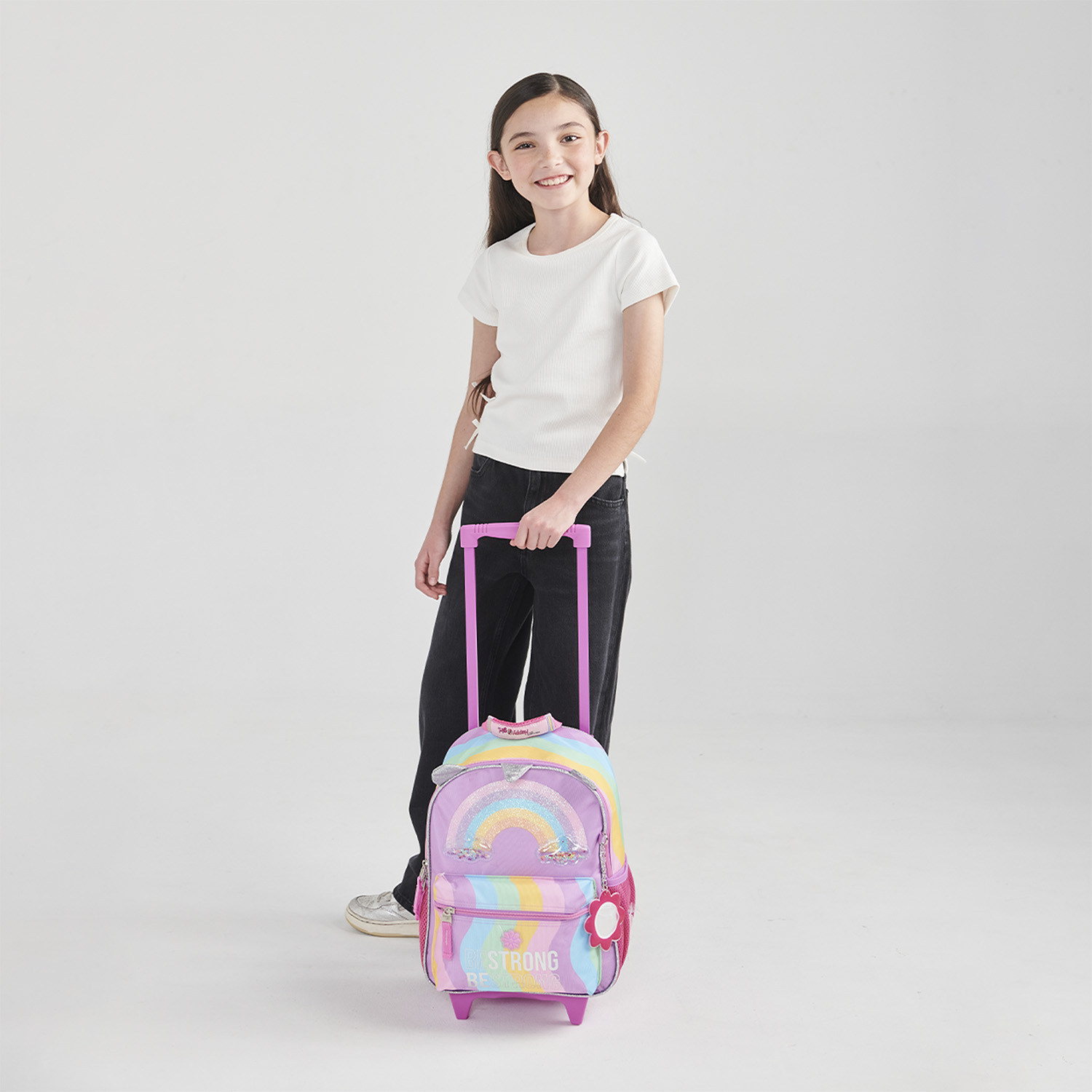 Mochila Escolar con Ruedas Happy Girl Multicolor Primaria - vista 2