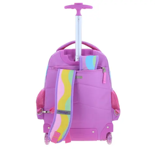 Mochila con Ruedas Happy Girl Multicolor para Niña - Diversión y Durabilidad - vista 2