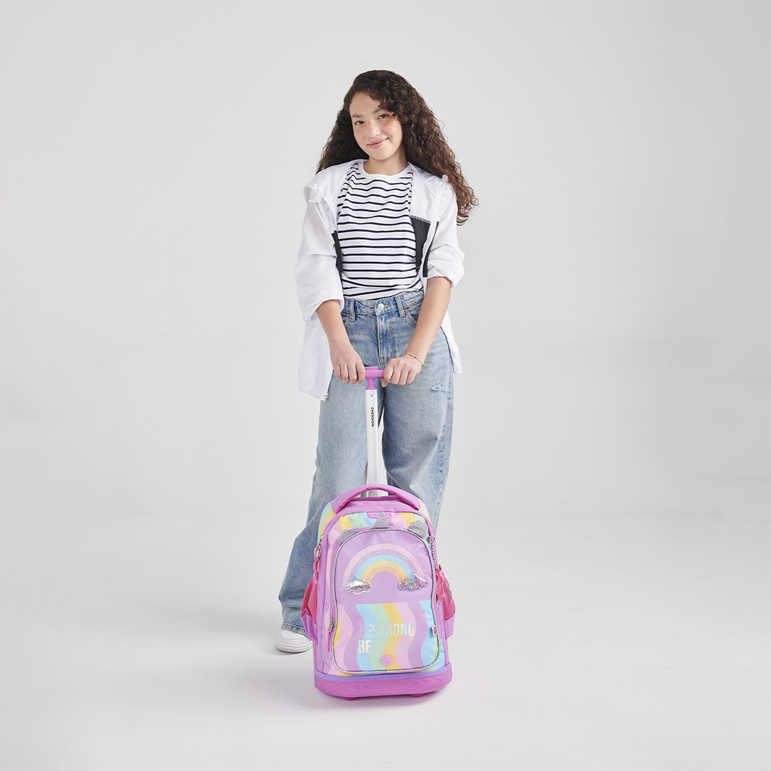 Mochila con Ruedas Happy Girl Multicolor para Niña - Diversión y Durabilidad - vista 2
