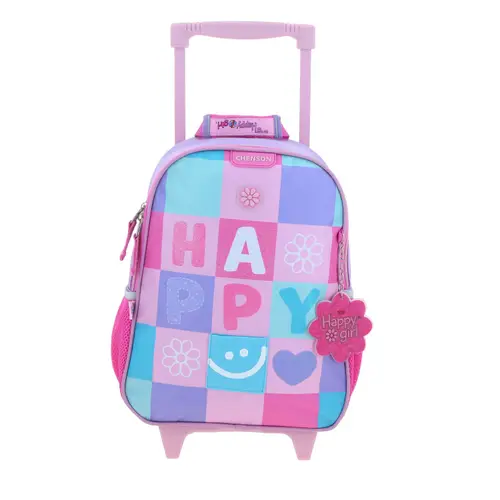Mochila con Ruedas Happy Girl Uva para Niña - Diversión y Durabilidad