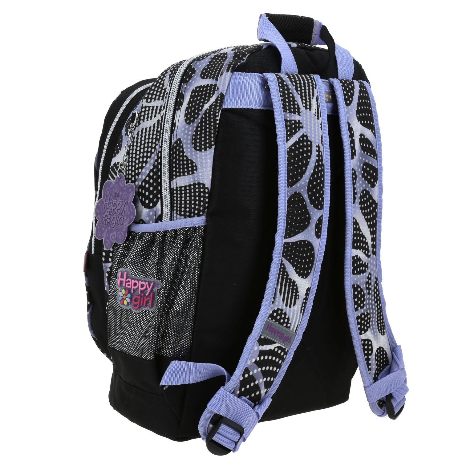 Mochila escolar para niña Happy Girl by Chenson color negro duradera 3