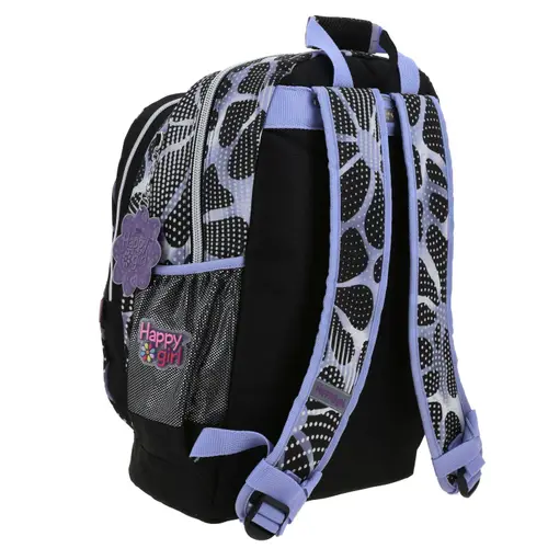 Mochila escolar para niña Happy Girl by Chenson color negro duradera - Modelo HG70568 3