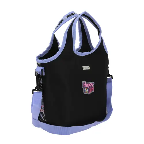 Lonchera escolar térmica Happy Girl negra para niña | Durabilidad y estilo 3