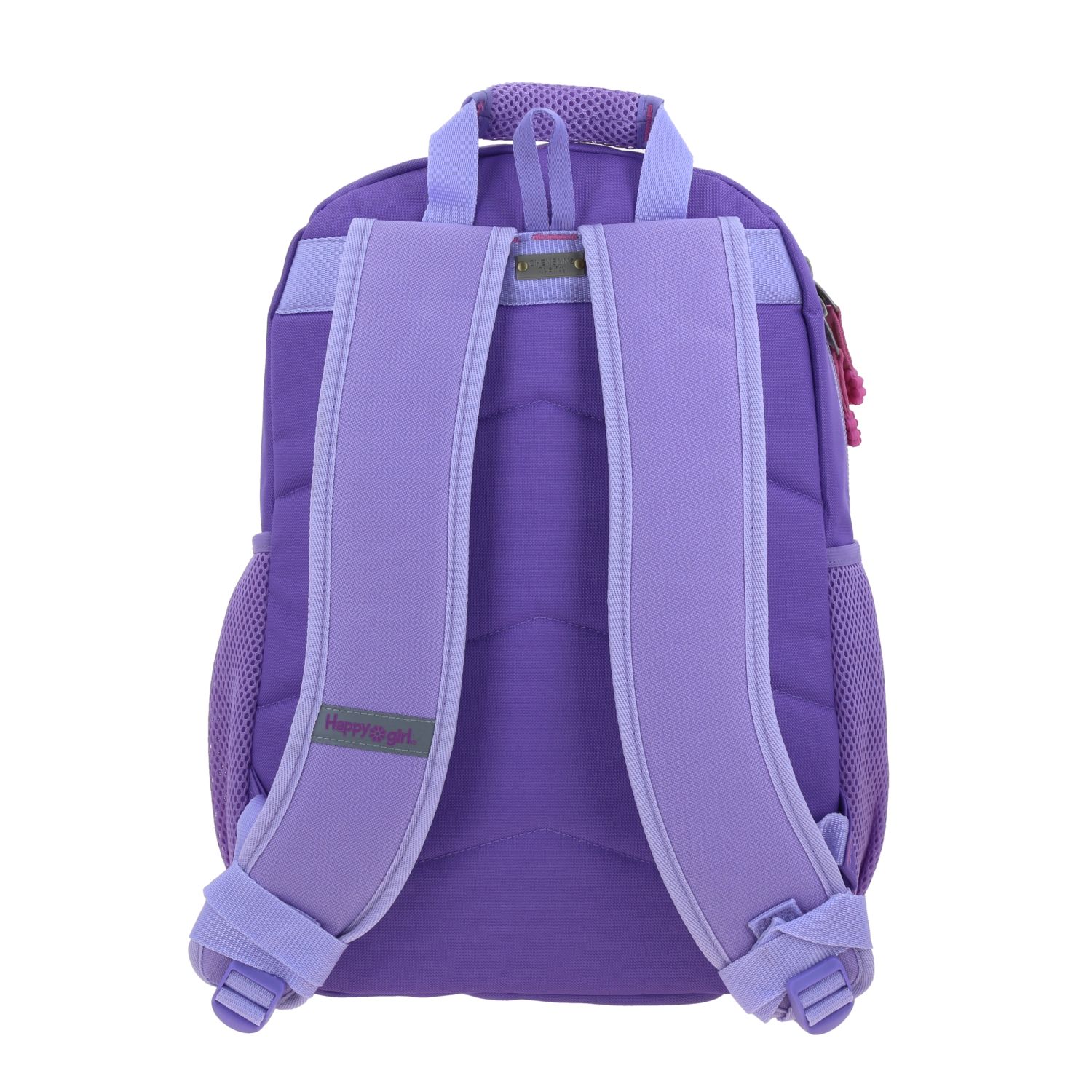 Mochila escolar para niña Happy Girl by Chenson Violeta con múltiples bolsillos 4
