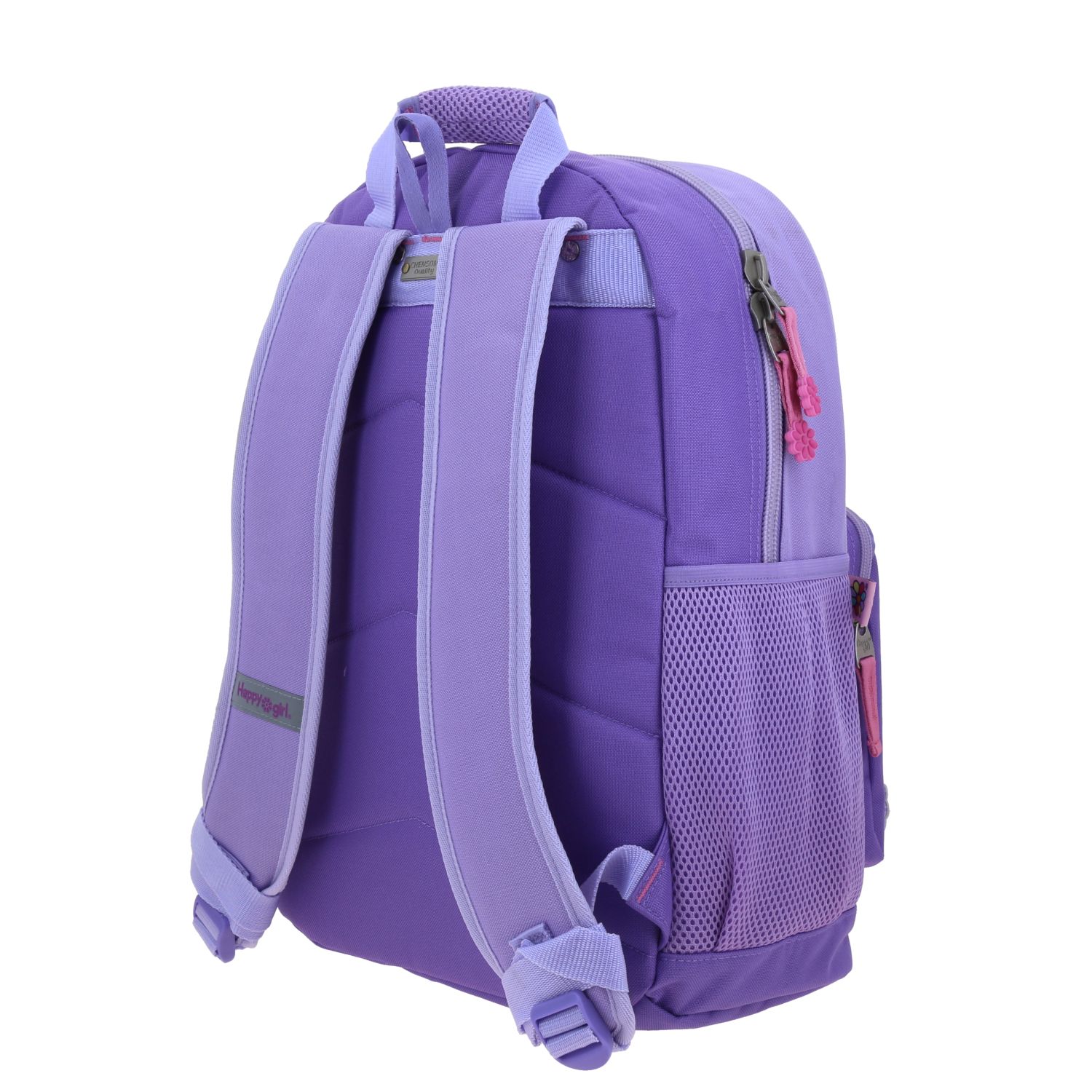 Mochila escolar para niña Happy Girl by Chenson Violeta con múltiples bolsillos 5