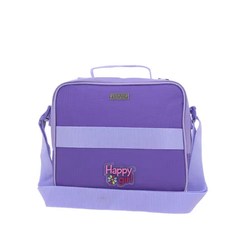 Lonchera Escolar Térmica Happy Girl Violeta - Forro Aislante 4