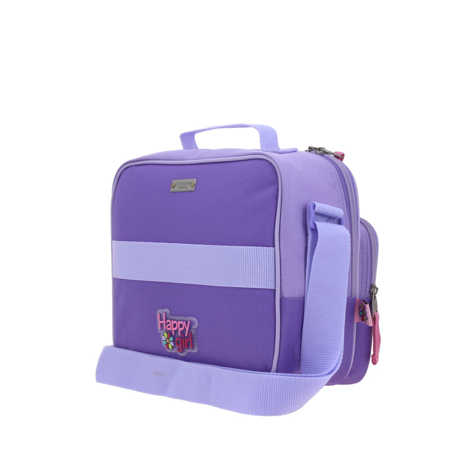 Lonchera Escolar Térmica Happy Girl Violeta - Forro Aislante 5