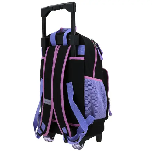 Mochila con Ruedas Happy Girl Negra para Niña - Durabilidad y Diversión 5