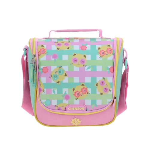 Kit Escolar Happy Girl by Chenson (Mochila + Lonchera) Rosa Infantil - Modelo HG70706 4
