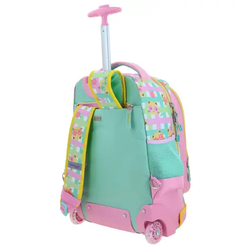 Mochila con Ruedas Happy Girl Rosa para Niña - Modelo HG70710 5