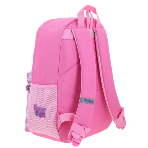 Mochila escolar rosa para niña Happy Girl by Chenson - Divertida y segura 3