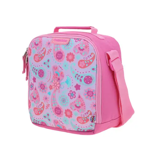Lonchera escolar térmica Happy Girl rosa para niña - Durabilidad y diversión - Modelo HG70718 2