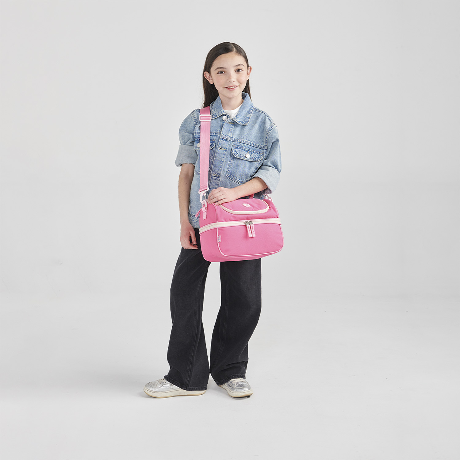 Lonchera escolar Happy Girl by Chenson rosa térmica para niña - vista 2