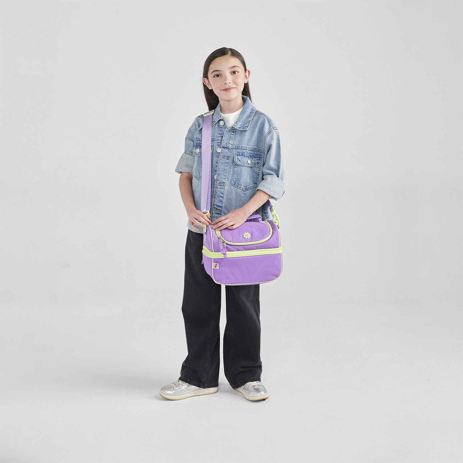Lonchera escolar Happy Girl Violeta - Térmica y Divertida para Niñas - vista 2