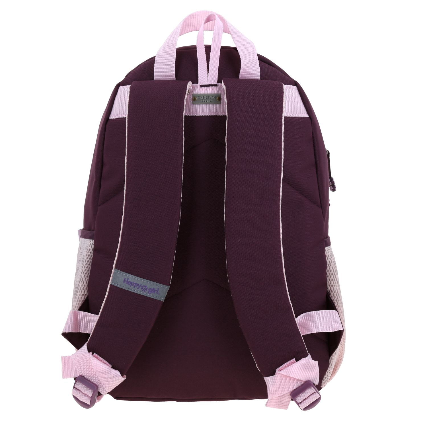 Mochila escolar para niña Happy Girl magenta con diseño divertido y segura 5