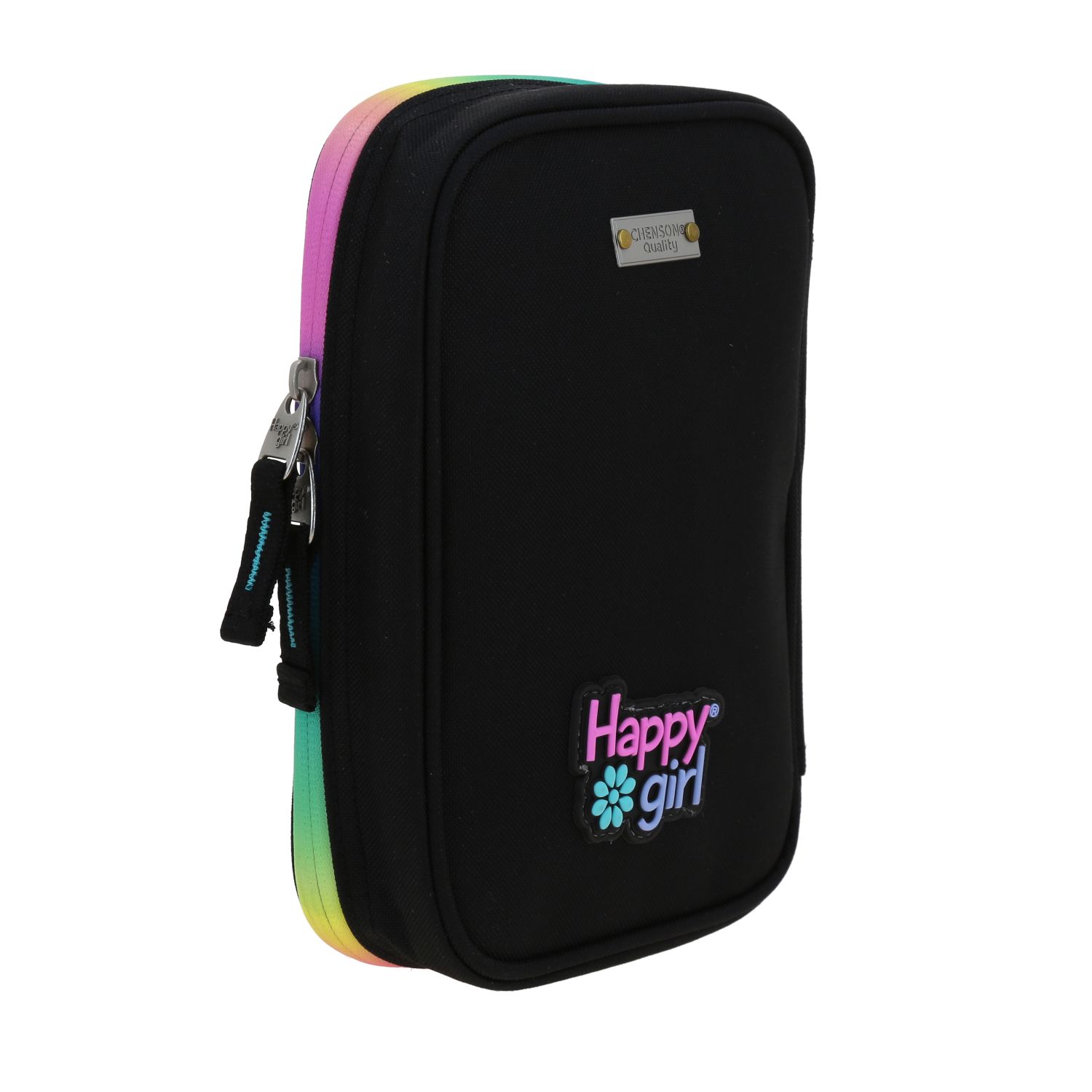 Lapicera Happy Girl Negro 22cm | Estuche Escolar Infantil 3