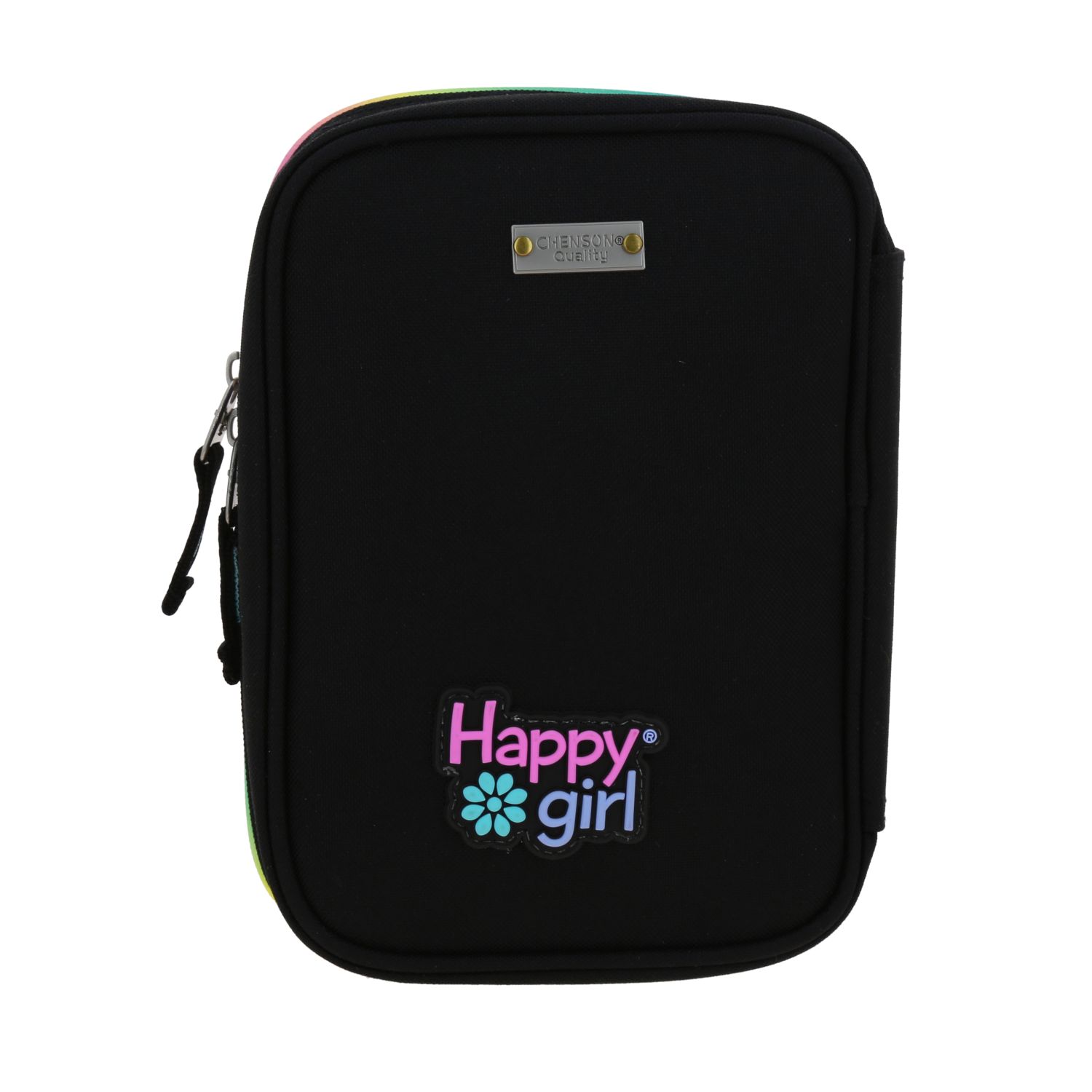 Lapicera Happy Girl Negro 22cm | Estuche Escolar Infantil 4