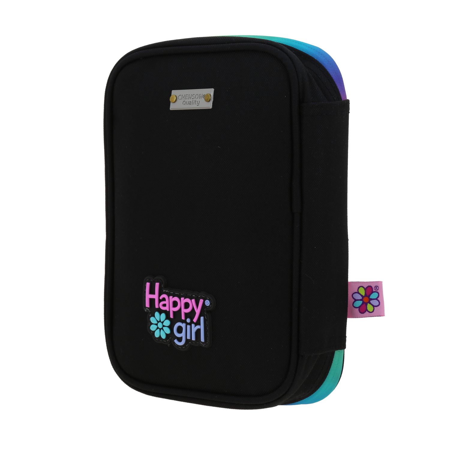 Lapicera Happy Girl Negro 22cm | Estuche Escolar Infantil 5