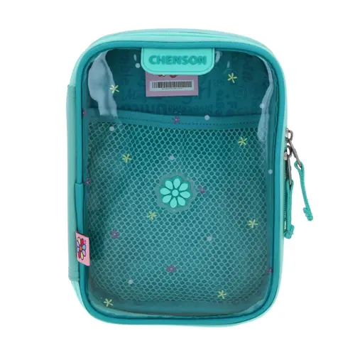 Lapicera Escolar Happy Girl Turquesa | Estuche Infantil Durável