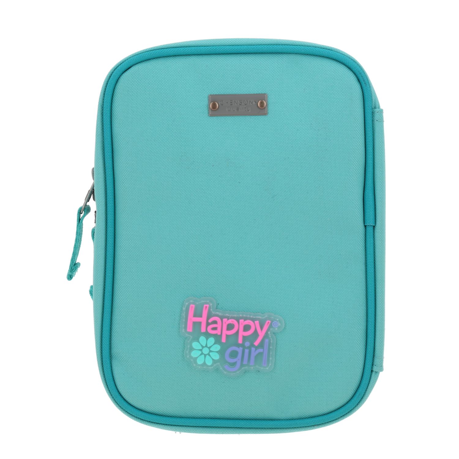 Lapicera Escolar Happy Girl Turquesa | Estuche Infantil Durável 4