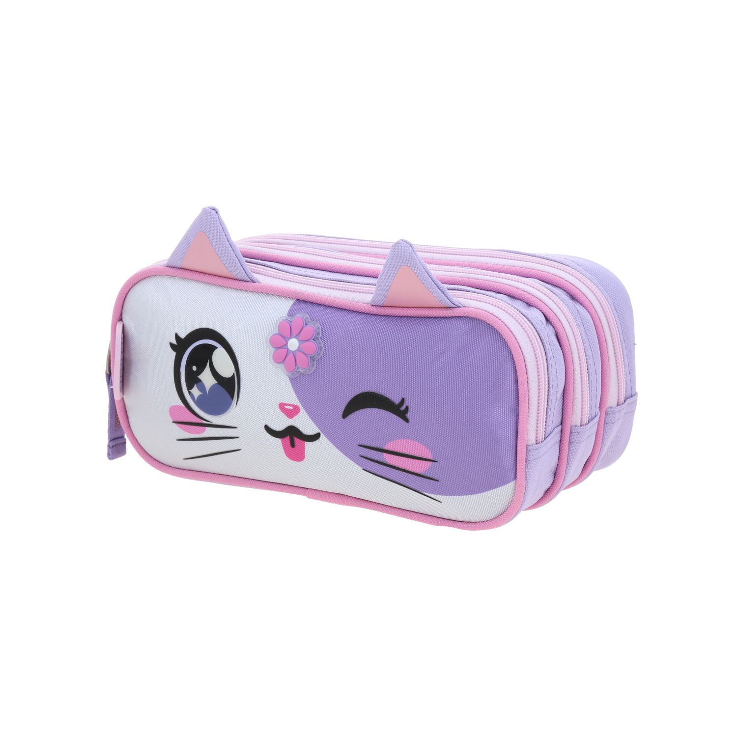 Lapicera Happy Girl Uva 23cm | Estuche Escolar para Niña 2