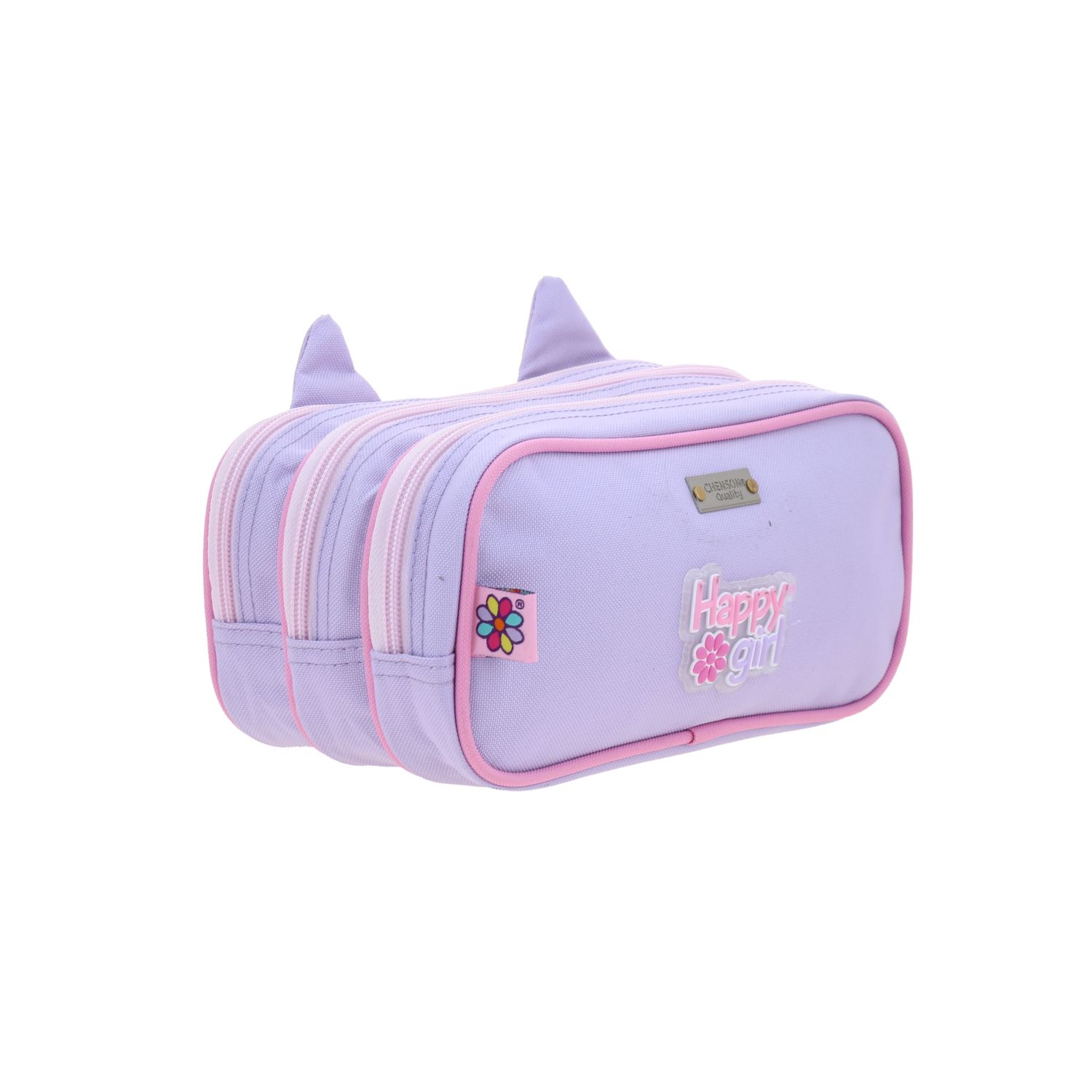 Lapicera Happy Girl Uva 23cm | Estuche Escolar para Niña 3