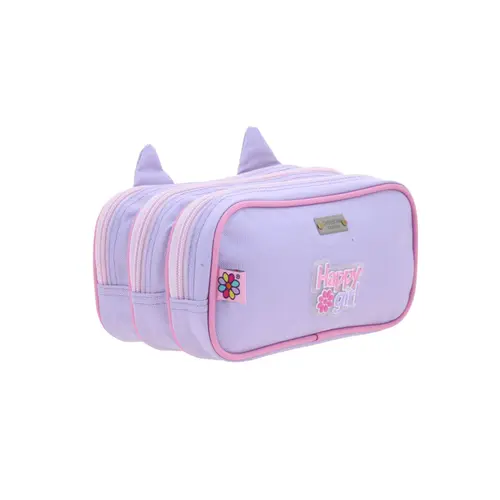 Lapicera Happy Girl Uva 23cm | Estuche Escolar para Niña 3