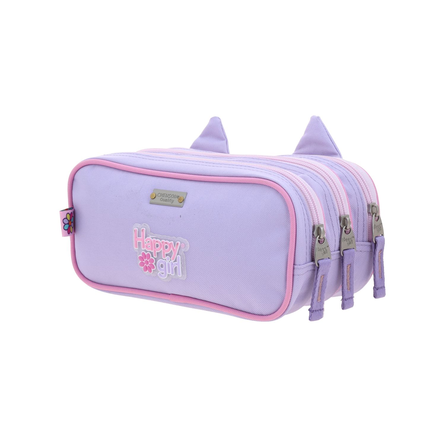 Lapicera Happy Girl Uva 23cm | Estuche Escolar para Niña 5