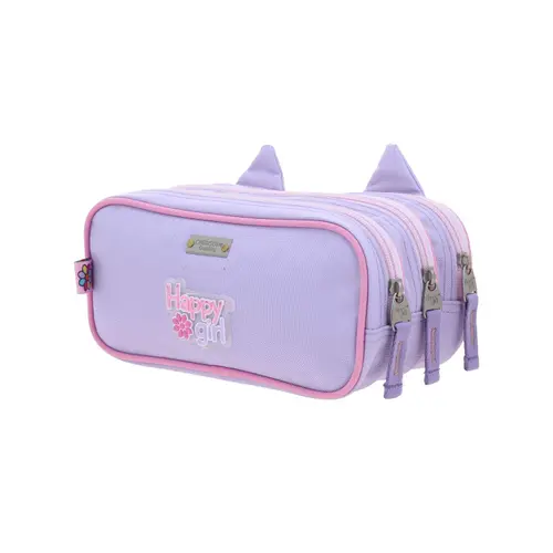 Lapicera Happy Girl Uva 23cm | Estuche Escolar para Niña 5