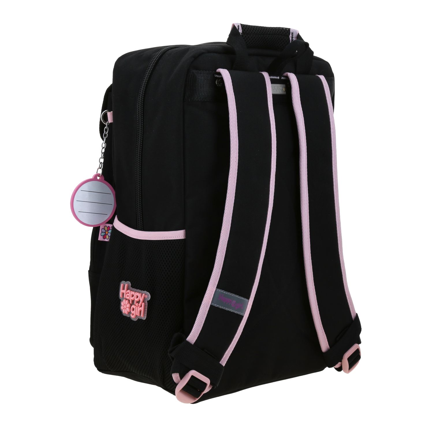 Mochila Escolar Happy Girl Negro 22cm - Resistente y Cómoda 3