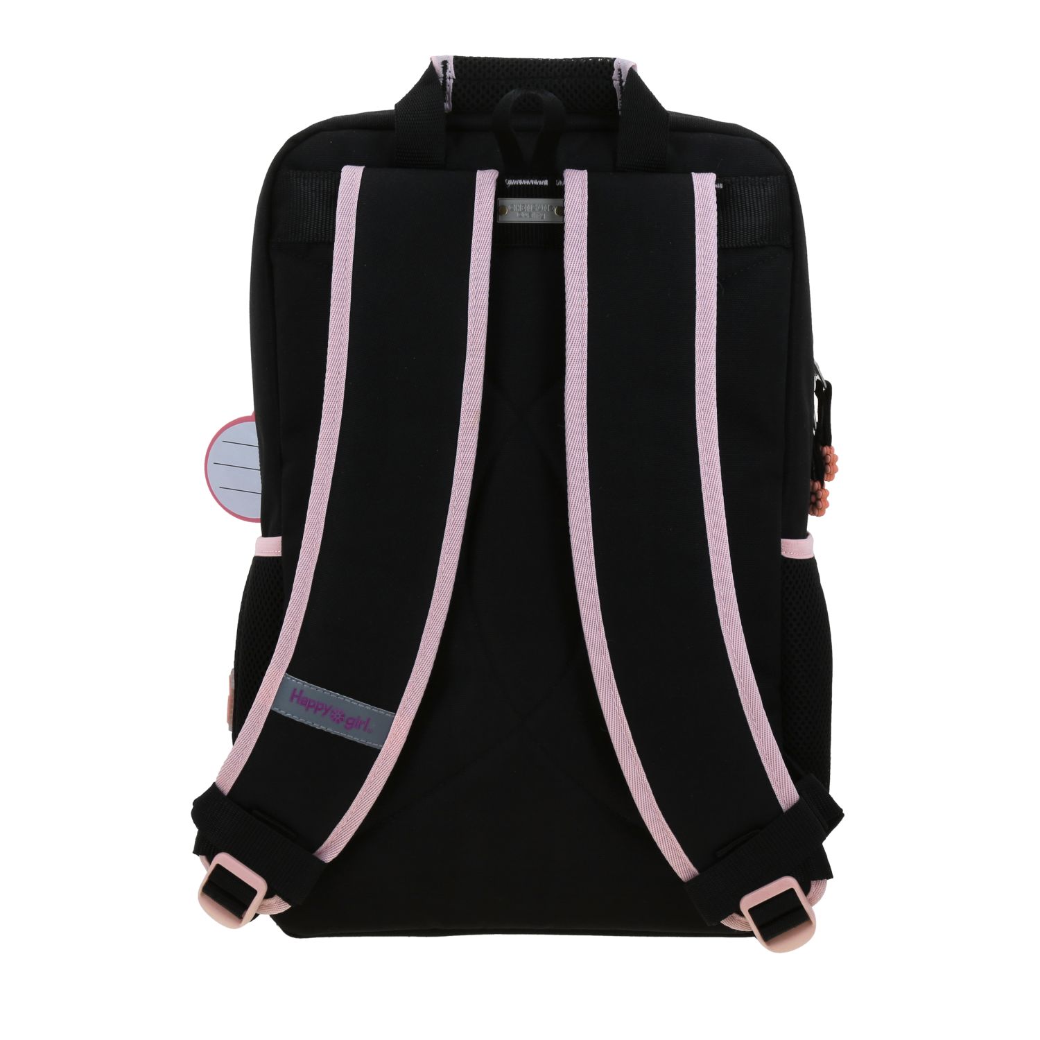 Mochila Escolar Happy Girl Negro 22cm - Resistente y Cómoda 4