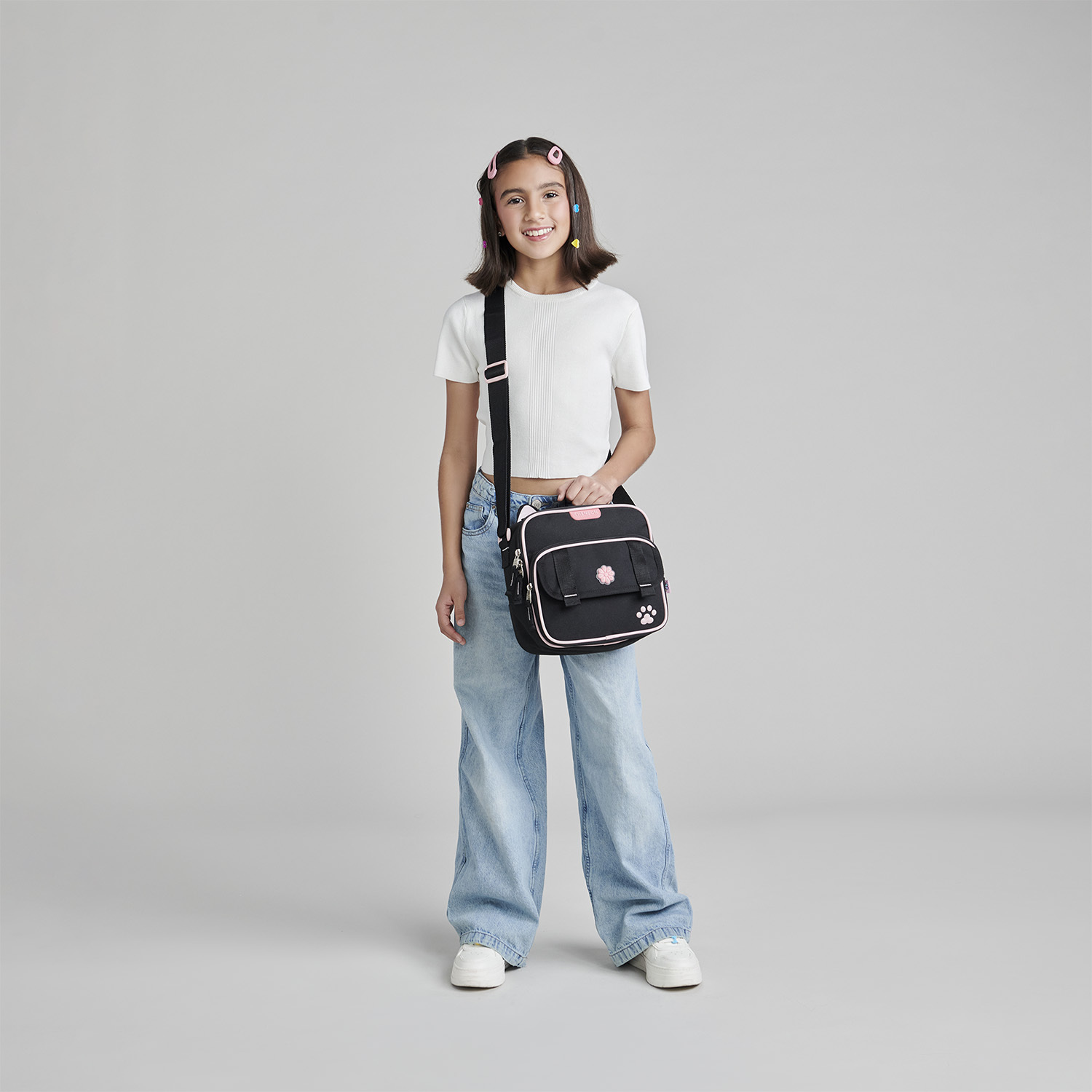 Lonchera Escolar Térmica Happy Girl Negro - Chenson HG70816 - vista 2