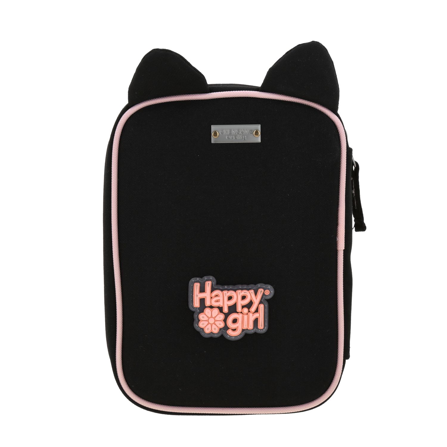 Lapicera Happy Girl Negro 22cm | Estuche Escolar Infantil Chenson 4