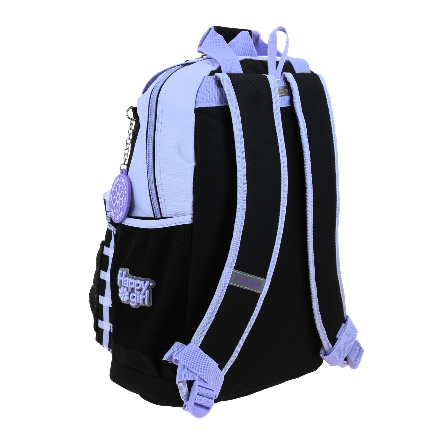 Mochila Escolar Happy Girl Negro - Resistente y Segura para Niña 3
