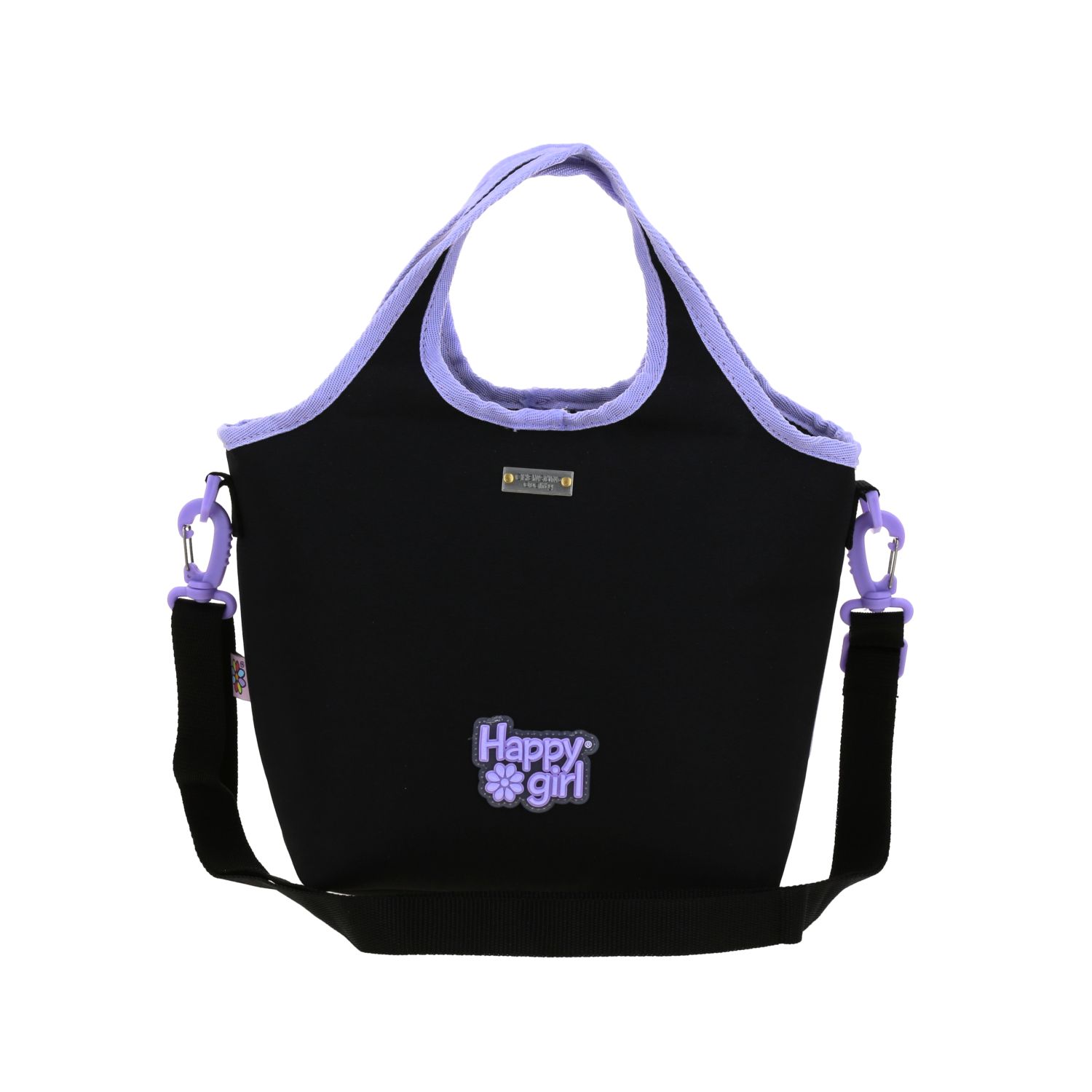 Lonchera Escolar Térmica Happy Girl Negro - Compartimento Aislante 4