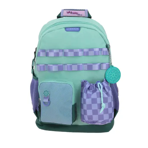 Mochila Escolar Happy Girl Verde | Resistente y Segura para Niñas 1