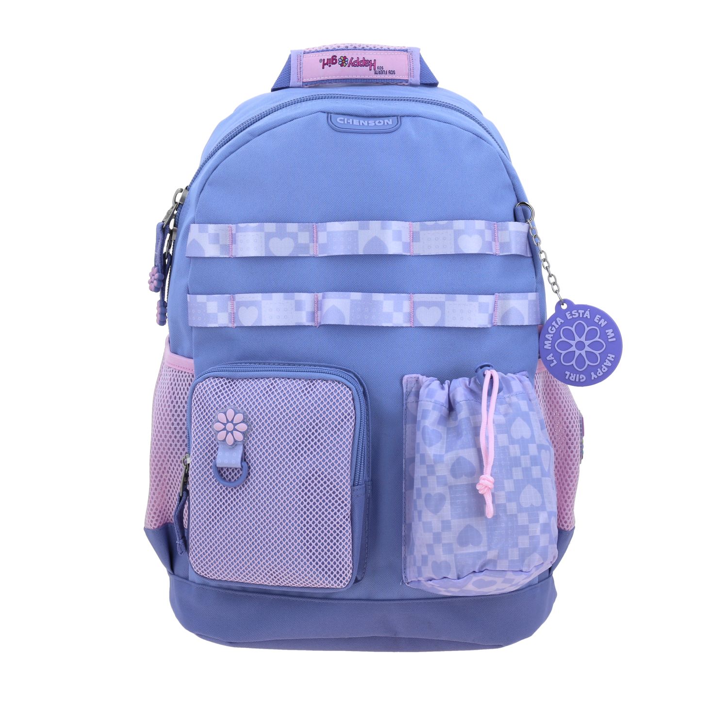 Kit Escolar Happy Girl by Chenson (Mochila + Mochila + Mochila) Uva Infantil 2