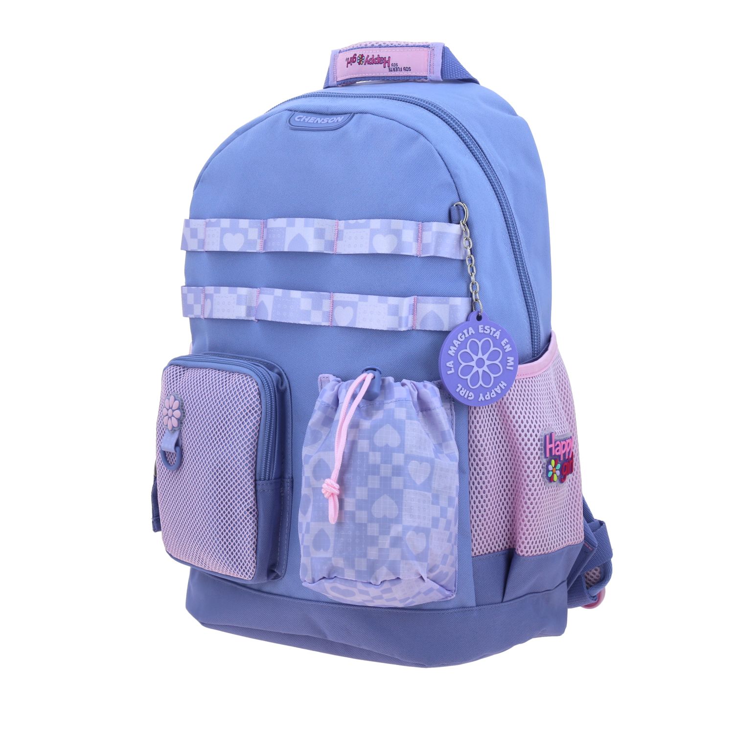 Kit Escolar Happy Girl by Chenson (Mochila + Mochila + Mochila) Uva Infantil 3