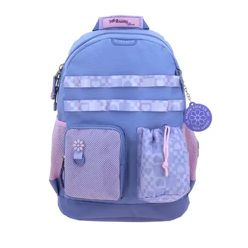 Mochila Escolar Happy Girl Uva | Backpack Resistente Niña 1
