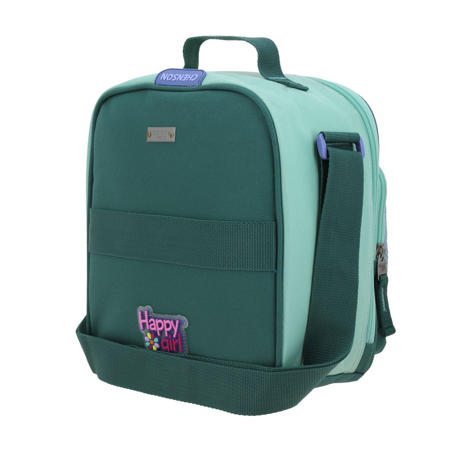 Lonchera Escolar Happy Girl Verde con Forro Térmico | Chenson 5