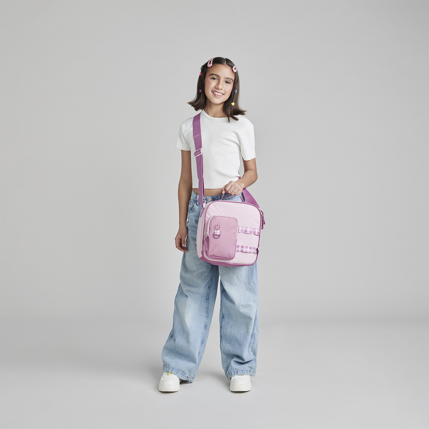 Lonchera Escolar Rosa Happy Girl Térmica para Niña - vista 2